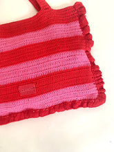 Cargar imagen en el visor de la galería, Tote bag crochet rojo
