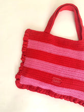 Cargar imagen en el visor de la galería, Tote bag crochet rojo
