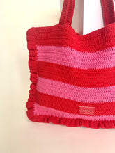 Cargar imagen en el visor de la galería, Tote bag crochet rojo
